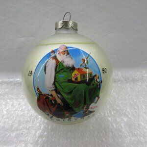 Norman Rockwell 6th Limited Edition Glass Christmas Ornament Dave Grossman 1980